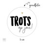 5 cm - 10x Trots op jou