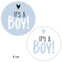 Sticker 4 cm - 10x it's a boy