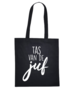 Tas21 zwart - Juf tas