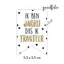 Sticker 4 cm - 10x Trakteer vaantje