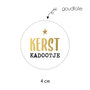 Sticker 4 cm - 10x Kerst kadootje