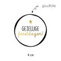 Sticker 4 cm - 10x gezellige feestdagen