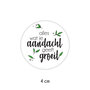 Sticker 4 cm - 10x Alles wat je aandacht geeft groeit - sticker