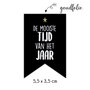 Sticker 4 cm - 10x mooiste tijd van het jaar