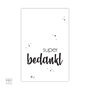 Cadeaukaartje 23 - super bedankt