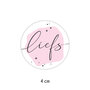 Sticker 4 cm - 10x liefs 23