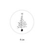 Sticker 4 cm - 10x Kerstboom