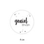 Sticker 4 cm - 10x Geniet ervan