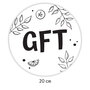 Sticker 20 cm groot - gft