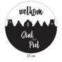 Sticker 23 cm groot - Welkom