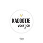 Sticker 4 cm - 10x Kadootje 23