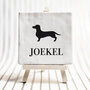 Tegel - silhouette hond