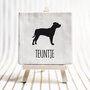 Tegel - silhouette hond